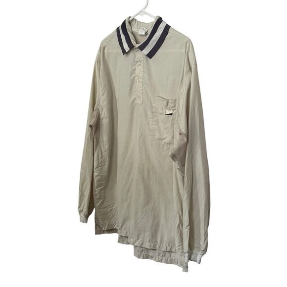 Solumbra Safari Shirt Mens Large Cream Summer Vented Performance Fishing READ - Picture 2 of 5